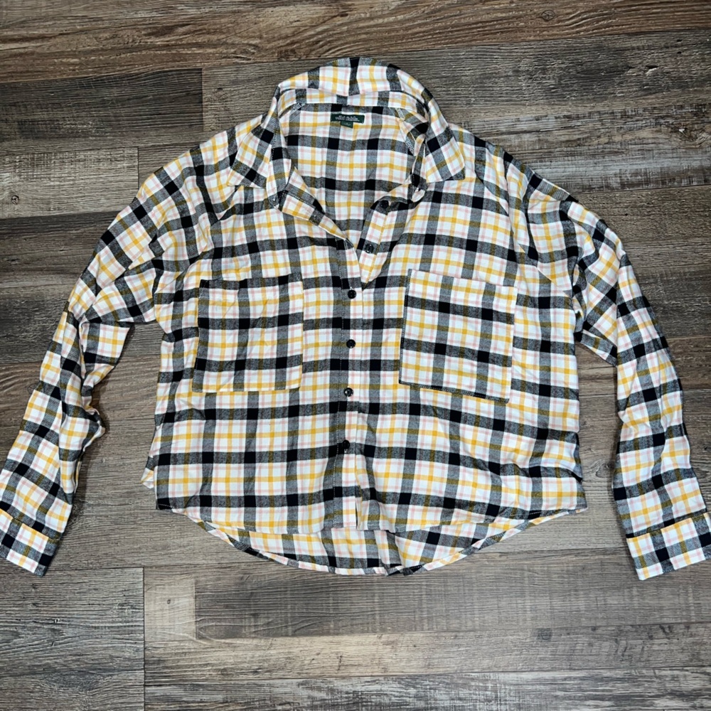 Wild Fable Cropped Flannel Shirt